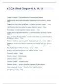 CCCA Final Chapter 6&comma; 9&comma; 10&comma; 11 Questions with Verified Answers 2023