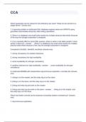 CCA QUESTIONS WITH CORRECT ANSWERS 2023