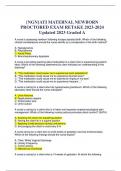 &lbrace;NGN&rcub;ATI MATERNAL NEWBORN  PROCTORED EXAM RETAKE 2023-2024 Updated 2023 Graded A