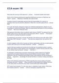 CCA exam 1B Questions and Answers 100&percnt; correct 2023