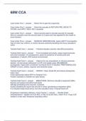 68W CCA QUESTIONS AND ANSWERS FULLY SOLVED