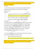 NURSING 325 HCAL EXAM 3 TODDLER REVIEWER Exam Questions And Answers 100&percnt;Correct&sol;Verified Assured Success Latest Update 2023&sol;2024 GRADED A&plus;