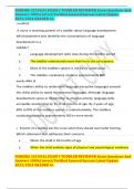 NURSING 325 HCAL EXAM 3 TODDLER REVIEWER Exam Questions And Answers 100&percnt;Correct&sol;Verified Assured Success Latest Update 2023&sol;2024 GRADED A&plus;
