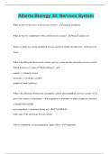 Alberta Biology 30&colon; Nervous System  &vert; Questions with 100&percnt; Correct Answers &vert; Latest Update 2024 &vert; Verified