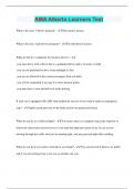 AMA Alberta Learners Test &vert; Questions with 100&percnt; Correct Answers &vert; Latest Update 2024 &vert; Verified