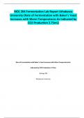 BIOL 204 Fermentation Lab Report Athabasca University (Rate of Fermentation with Baker’s Yeast