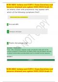 NURS MISC Asthma and COPD 1 Exam Questions and Answers Attained new update 2023&sol;2024 Grade A&plus;