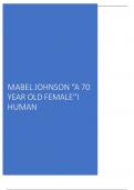 I HUMAN MABEL JOHNSON “A 70  YEAR OLD FEMALE‘’I  HUMAN