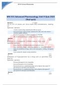MN 553 Advanced Pharmacology Unit 9 Quiz 2023 &lpar;Real quiz&rpar;