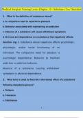 ATI MED-SURG Medical Surgical Nursing Lewis Chapter 10 - Substance Use Disorders