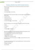 Prophecy LPN/LVN A Exam With Complete Solutions