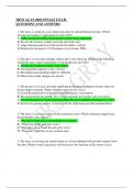 NURS 6521 HESI A2-V2 2023 FINALS EXAM  160 QUESTIONS AND ANSWERS