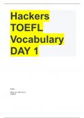 Hackers TOEFL Vocabulary DAY 1