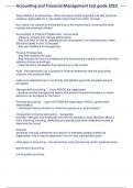 Accounting and Financial Management test guide 2023&period;
