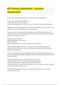 ATI Urinary Elimination - practice assessment> answered&sol;elaborated further&lowbar; 2023&period;