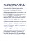 Progression&colon; Maintenance Tech II - III Conventional&lpar;2023-2024 Latest Update&rpar;