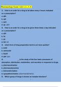 Nurs 251 Pharmacology Module Exam 1 (ch 1, 2 , 3 ,4 ) portage learning/ABCnursing/Geneva College Questions and Answer