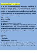 Nurs 251 Pharmacology Exam 1 Test (2024/2025) Questions and Answers (Verified Answers)