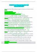 PMHNP Exam Reported Questions and Answers&lpar;2022&sol;2023&rpar;