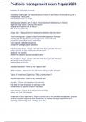 Portfolio management exam 1 quiz 2023&period;