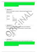NRNP 6635 Psychopathology Final Exam Review Test Submission: Exam Questions and Answers rated A+ - Week 11 Assured success