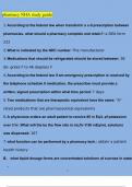 NHA Pharmacy study guide Questions and Answers &lpar;2023&sol;2024&rpar; &lpar;Verified Answers&rpar;