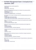 Portfolio Management Exam 1 Conceptual test Questions 2023&period;