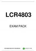 LCR4803 EXAM PACK 2024