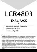 LCR4803 EXAM PACK 2024 - DISTINCTION GUARANTEED