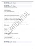 CMCA Sample Exam
