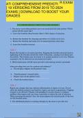 ATI COMPREHENSIVE PREDICTOR EXAM &lbrack; 19 VERSIONS Latest 2024  EXAM &rsqb; DOWNLOAD TO BOOST YOUR GRADES 