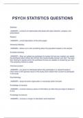 PSYCH STATISTICS QUESTIONS AND ANSWERS
