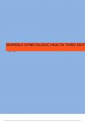 WOMEN;S GYNECOLOGIC HEALTH THIRD EDITION TEST BANK Questions and Answers (2023/2024) (Verified Answers)