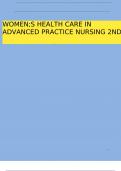 WOMEN&semi;S HEALTH CARE IN ADVANCED PRACTICE NURSING 2ND EDITION TEST BANK