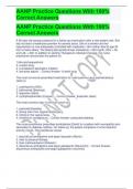 AANP Practice Questions With 100&percnt; Correct Answers