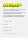 SEL SCENARIOS - WGU - HEALTH&comma; FITNESS&comma; AND WELLNESS C458&vert;32 QUESTIONS AND ANSWERS&vert;GUARANTEED SUCCESS