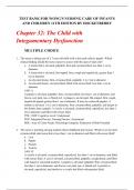 Chapter 32: The Child with Integumentary Dysfunction   Test Bank for Wong's Nursing Care of Infants And Children 11th Edition by Hockenberry