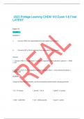 2023 Portage Learning CHEM 103 Exam 1-6 Final  LATEST