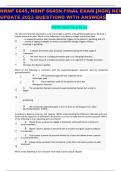 NRNP 6645, NRNP 6645N FINAL EXAM [NGN] NEW UPDATE 2023 QUESTIONS WITH ANSWERS 