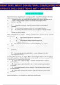 NRNP 6645&comma; NRNP 6645N FINAL EXAM &lbrack;NGN&rsqb; NEW UPDATE 2023 QUESTIONS WITH ANSWERS 