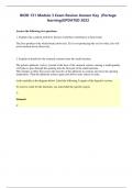 BIOD 151 Module 3 Exam Review Answer Key &lpar;Portage  learning&rpar;UPDATED  2023-2024