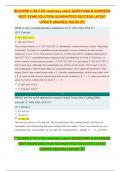 BIOCHEM C785 2 OA readiness check QUESTIONS & ANSWERS BEST EXAM SOLUTION GUARANTEED SUCCESS LATEST UPDATE 2022&sol;2023 RATED A&plus;