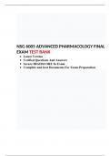 NSG 6005 Question Bank-Final Exam Pharm Chapter 1 to Chapter 53, NSG6005: ADVANCED PHARMACOLOGY, South University