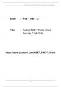 FCSS in Public Cloud Security NSE7_PBC-7.2 Dumps