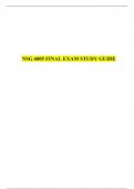 NSG 6005 FINAL EXAM STUDY GUIDE, NSG6005: ADVANCED PHARMACOLOGY, South University