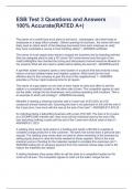 ESB Test 3 Questions and Answers 100&percnt; Accurate&lpar;RATED A&plus;&rpar;