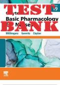 TEST BANK for Clayton’s Basic Pharmacology for Nurses 19th Edition by Michelle Willihnganz, Samuel Gurevitz & Bruce Clayton. ISBN-13 978-0323796309 