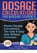Dosage Calculations For Nursing Students Master Dosage Calculations The Safe & Easy Way Without Formulas Second Edition