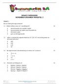 Grade 8 Mathematics (MATH) November Paper 1 and Memo - 2023