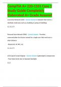 CompTIA A+ 220-1101 Core 1 Study Guide Completely Elaborated A+ Grade Assured 
